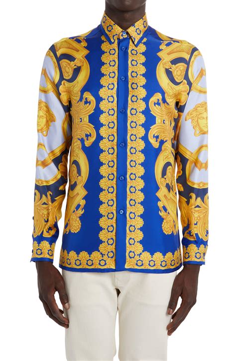 versace copy shirts online india|versace button up shirt men.